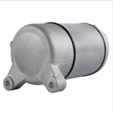 Starter motor by DGT Agri, silver metal body with mounting ears