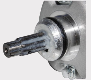Starter motor for Honda TRX400FW/TRX450/TRX500 Foreman 4x4; silver housing with splined shaft