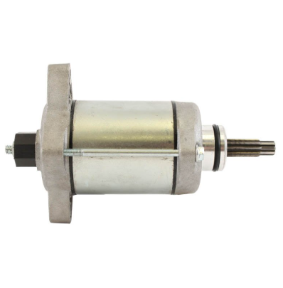 Starter motor for Honda TRX420/TRX500 Foreman/TRX520/Pioneer 500, silver metal housing, DGT Agri