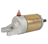 Starter motor for Suzuki LTA450X/LTA500X KingQuad ATV, DGT Agri; silver body with brass can