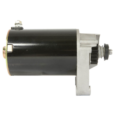 DGT Agri black starter motor for Briggs & Stratton small engines, 12V, 16-tooth gear.