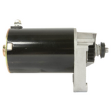 DGT Agri black starter motor for Briggs & Stratton small engines, 12V, 16-tooth gear.