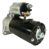 Starter motor by DGT Agri, black with silver mounting, for Arctic C700D 07-15 and 1000 Ranger Diesel 15-18