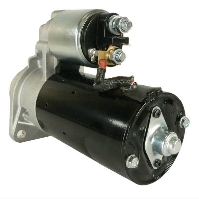 Starter motor by DGT Agri, black with silver mounting, for Arctic C700D 07-15 and 1000 Ranger Diesel 15-18
