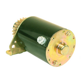 Starter motor for Briggs & Stratton engines, green body, 12V CCW, 24-tooth gear, SBS0032 replacement
