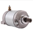 Silver starter motor by DGT Agri for Polaris Predator 500 / Outlaw 500 ATV (2003–2007)