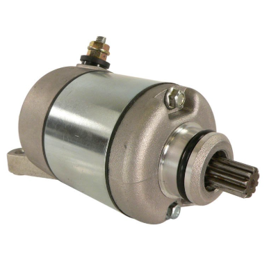 Starter motor for Honda TRX450ER ATV by DGT Agri, 2006–2014, metal body, gear shaft