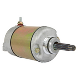Starter motor for Honda TRX400EX Sportrax/TRX400X ATV, silver housing, DGT Agri, replaces 31200-HN1-A41
