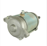 DGT Agri starter motor for Suzuki DR650SE / Arctic Cat 454/500 Bearcat / MF 500, metallic silver–turquoise body.