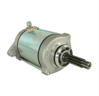 Starter motor by DGT Agri with blue-silver housing for Suzuki DR650SE and Arctic Cat 454/500 Bearcat