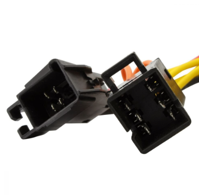 Voltage regulator for Polaris snowmobiles by DGT Agri, dual black connectors with yellow wires.