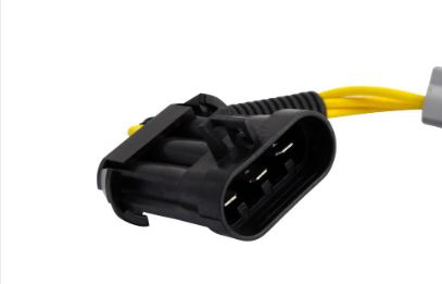 REVOLT Voltage Regulator by DGT Agri, black plastic housing with yellow wiring, for Polaris Ranger/RZR/Sportsman.