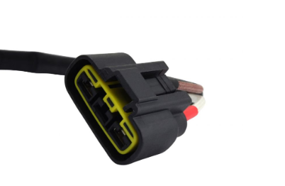 REVOLT voltage regulator connector by DGT Agri, black housing with yellow seal