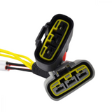 REVOLT regulator/rectifier for Suzuki LTA700X KingQuad by DGT Agri, black unit with yellow-sealed dual connectors