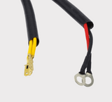 REVOLT Regulator Rectifier cables by DGT Agri, two leads with yellow insulated quick-disconnect and ring terminals