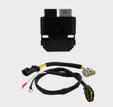REVOLT Regulator Rectifier kit for Victory motorcycles (2008–2017); black heatsink with wiring harness, by DGT Agri