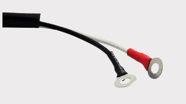 DGT Agri REVOLT regulator rectifier for Victory Cross Country; black and white wires with ring terminals