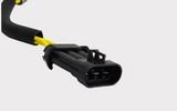 REVOLT Regulator/Rectifier plug by DGT Agri; black connector housing with yellow wire