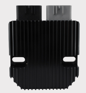 DGT Agri REVOLT Regulator Rectifier for Polaris ATVs, black heat-sink body.