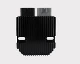REVOLT regulator rectifier for Honda TRX300 ATV, black finned aluminum with dual connectors by DGT Agri