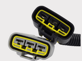 REVOLT regulator rectifier connectors for Honda TRX300 ATV, DGT Agri, yellow-sealed twin connectors