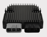REVOLT Regulator Rectifier with black heatsink and dual gray and black 4-pin connectors