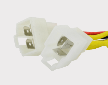 REVOLT Regulator Rectifier connectors; white plastic plugs with yellow wiring, two connectors