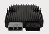 REVOLT regulator rectifier by DGT Agri for Ducati/Honda/Suzuki motorcycles; black finned unit with dual multi-pin connectors.