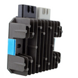65A MOSFET voltage regulator by DGT Agri, black finned heat sink module with dual connectors