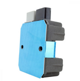 65A MOSFET voltage regulator by DGT Agri, blue front plate with black connectors