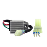 Regulator Rectifier for Honda TRX90 Sportrax, TRX90X ATV by DGT Agri, grey metal housing with wiring harness.