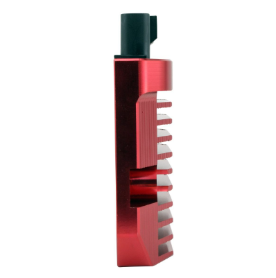 CNC Series Regulator Rectifier, red anodized aluminum with cooling fins for Polaris Ranger/RZR 800–1000