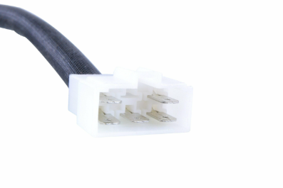 Regulator/Rectifier white multi-pin connector with black wire for Polaris Outlaw 110, Sportsman 110, and RZR 170 youth ATVs