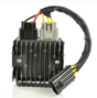 DGT Agri MOSFET regulator/rectifier module with finned heatsink and black multi-wire connector harness
