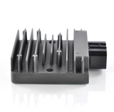 Regulator rectifier for Honda TRX700XX ATV (2008–2009), black unit by DGT Agri, replaces 31600-HP6-A01.