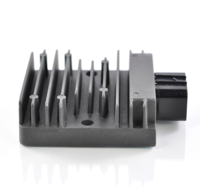 Regulator rectifier for Honda TRX700XX ATV (2008–2009), black unit by DGT Agri, replaces 31600-HP6-A01.