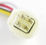 Regulator/rectifier six-pin white connector by DGT Agri for Arctic Cat DVX 50/90 and Alterra 90