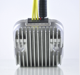 MOSFET Regulator Rectifier module with silver aluminum heatsink and yellow wires for Polaris compatibility