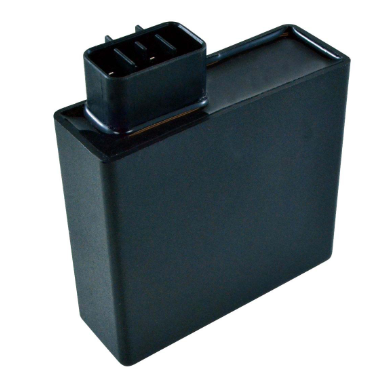 Performance CDI Module by DGT Agri for Suzuki LTZ250 Quadsport Z250 ATV; black rectangular ignition module with 4-pin connector