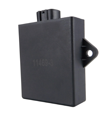Performance CDI module for Kawasaki KLF220 Bayou and Suzuki LTF250/LTF300 KingQuad; black housing with top connector