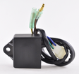 High Performance CDI Module for Suzuki LT160E/LTF160 Quadrunner ATV, black enclosure with wiring harness.