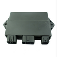 Black plastic high-performance CDI module for Yamaha YFM400 Grizzly/Kodiak ATV (2005–2008) with three connector plugs.