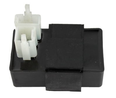 CDI module for Kymco MXer 125/150 ATV, black body with white connector