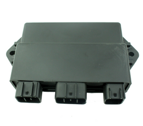 Black plastic Performance CDI Module for Yamaha YFM450 Grizzly / Kodiak ATV, by DGT Agri, 2004–2007, with 3 connectors
