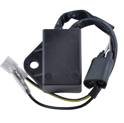 DGT Agri Performance CDI module for Polaris Trail Boss 250 / Scrambler 250 ATV, black rectangular unit with wiring harness.
