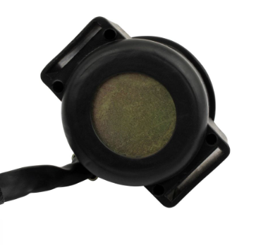 Starter relay solenoid for Yamaha YFM90 Raptor Carb ATV, black round housing with mounting ears