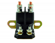Starter solenoid for Polaris ATV/UTV (2000–2006), black unit with copper terminals and side mounting tabs.