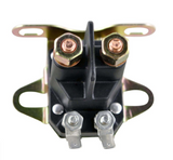 Starter solenoid, universal 4-pole for small engines, black housing with copper terminals, DGT Agri
