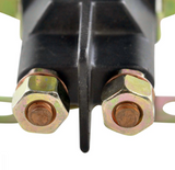 DGT Agri universal 4-pole starter solenoid for small engines, two gold-toned terminal bolts visible.