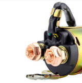 Starter solenoid for Polaris ATV with copper terminal posts and black housing